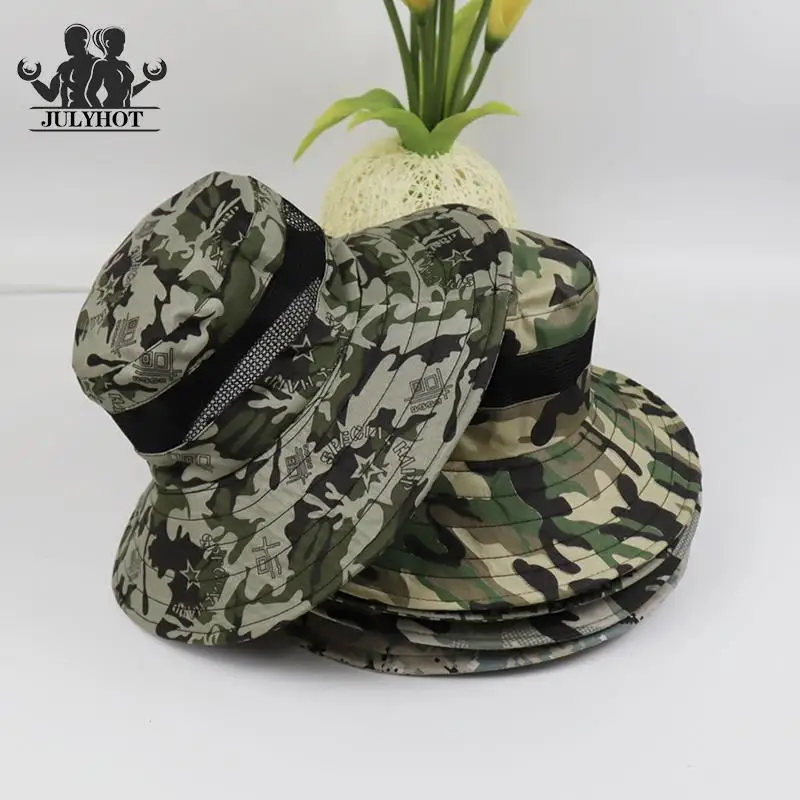 Tactical Camouflage Bucket Hats Men Women Summer Sunproof Breathable  Camping, Fishing, Hiking, Military Exercise Cap Hat - Hiking Caps -  AliExpress