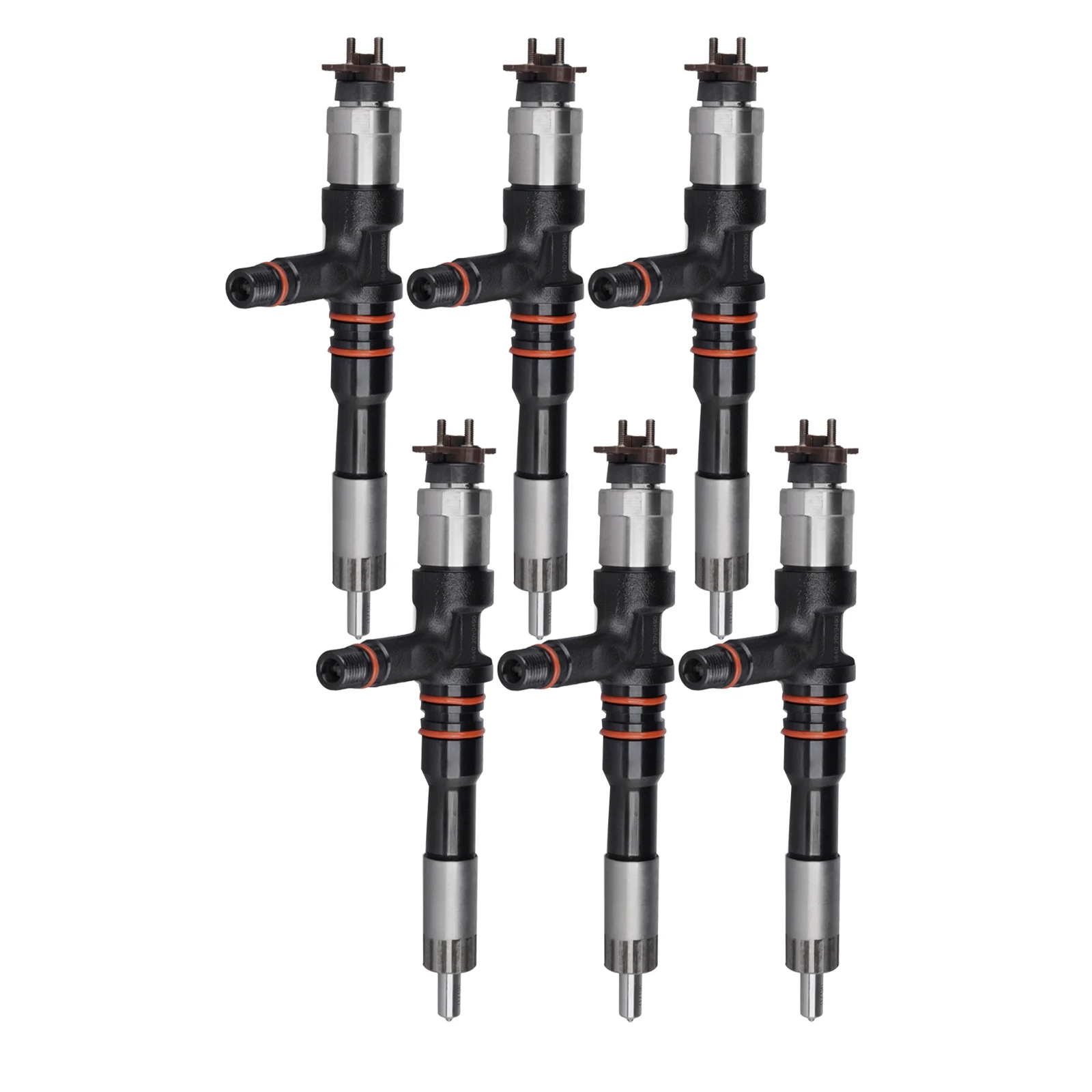 

6PCS Diesel Common Rail Injector 095000-6120 / 6261-11-3100 for KOMATSU PC600-8 PC700-8 Diesel Engine 6D140 Excavator