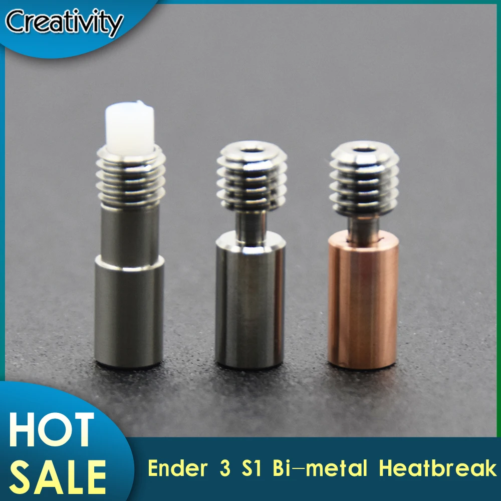 2 Heatbreak In Titanio E Rame Per Stampanti 3D Ender 3/CR10 - Upgrade Metallico Per Alte Temperature - Foto 6