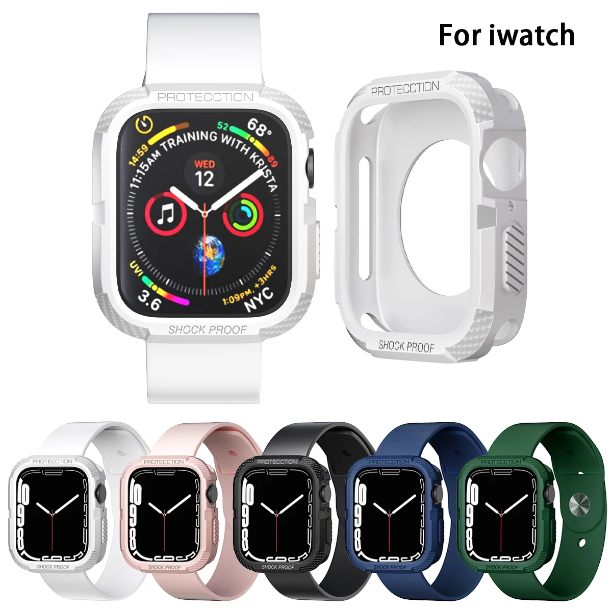  ġ Ʈ TPU   ȣ  ̽,  ġ 8, 7, 6, SE, 5, 4, 3/2, 44mm, 40mm, 42mm, 38mm, 45mm, 41mm