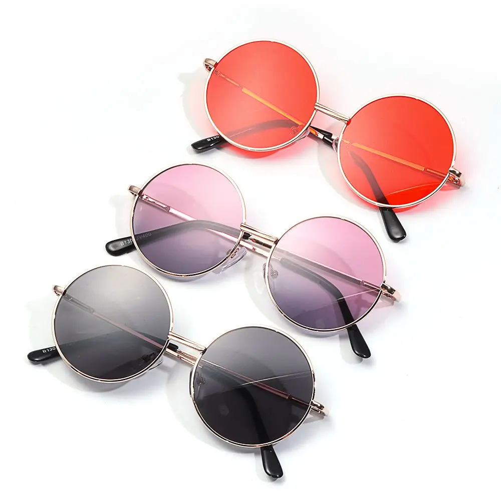 Outing British Style Round Frame Children's Accessories Kids Sunglasses Eyewear Sun Glasses Metal Sunglasses