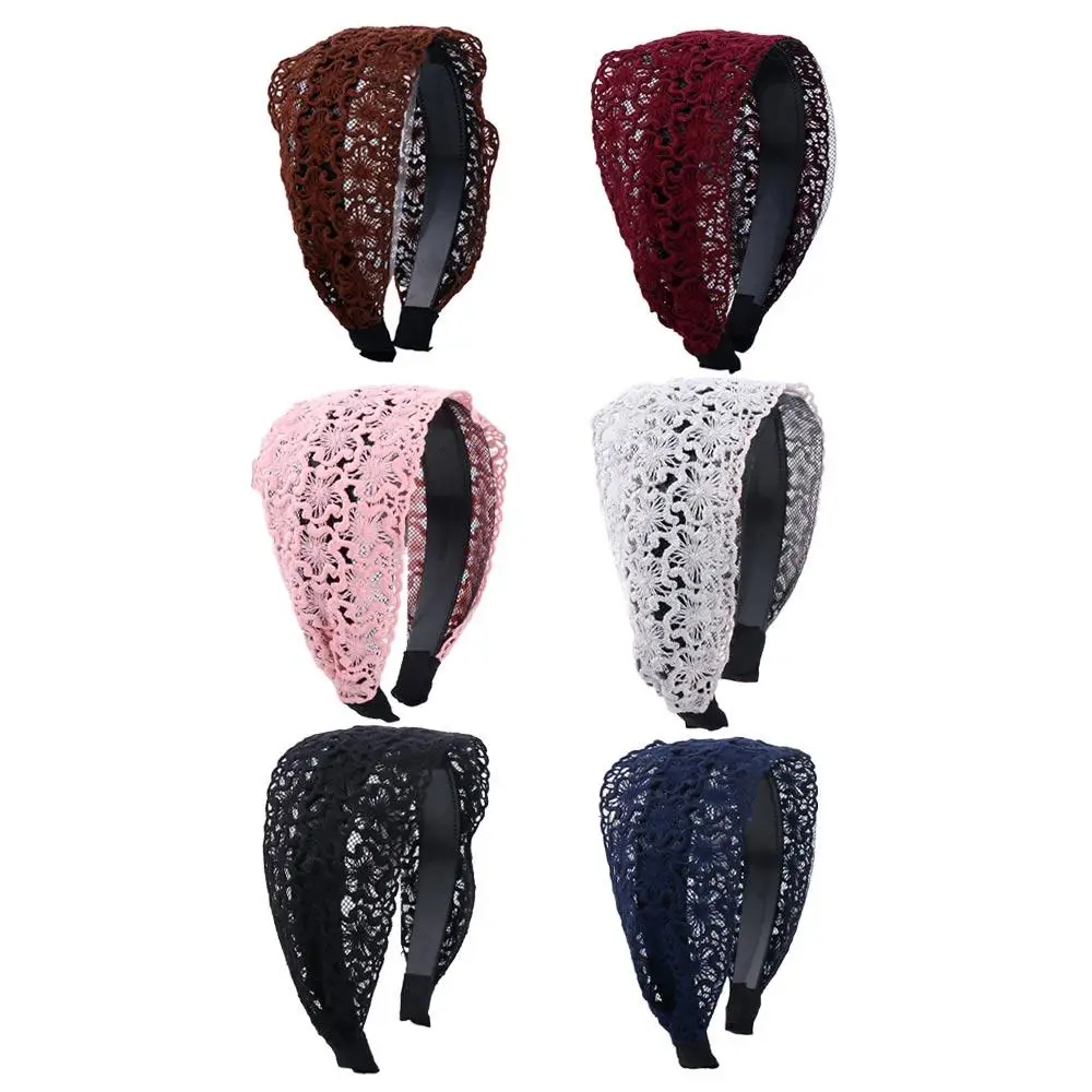 

Женский обруч для волос в Корейском стиле, модный обруч для волос с цветочным принтом для девушек и женщин, аксессуары для волос, кружевной обруч для волос