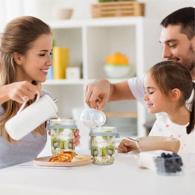 Overnight Oats Containers With Lids Good Sealing Overnight Oats Jars With  Modern