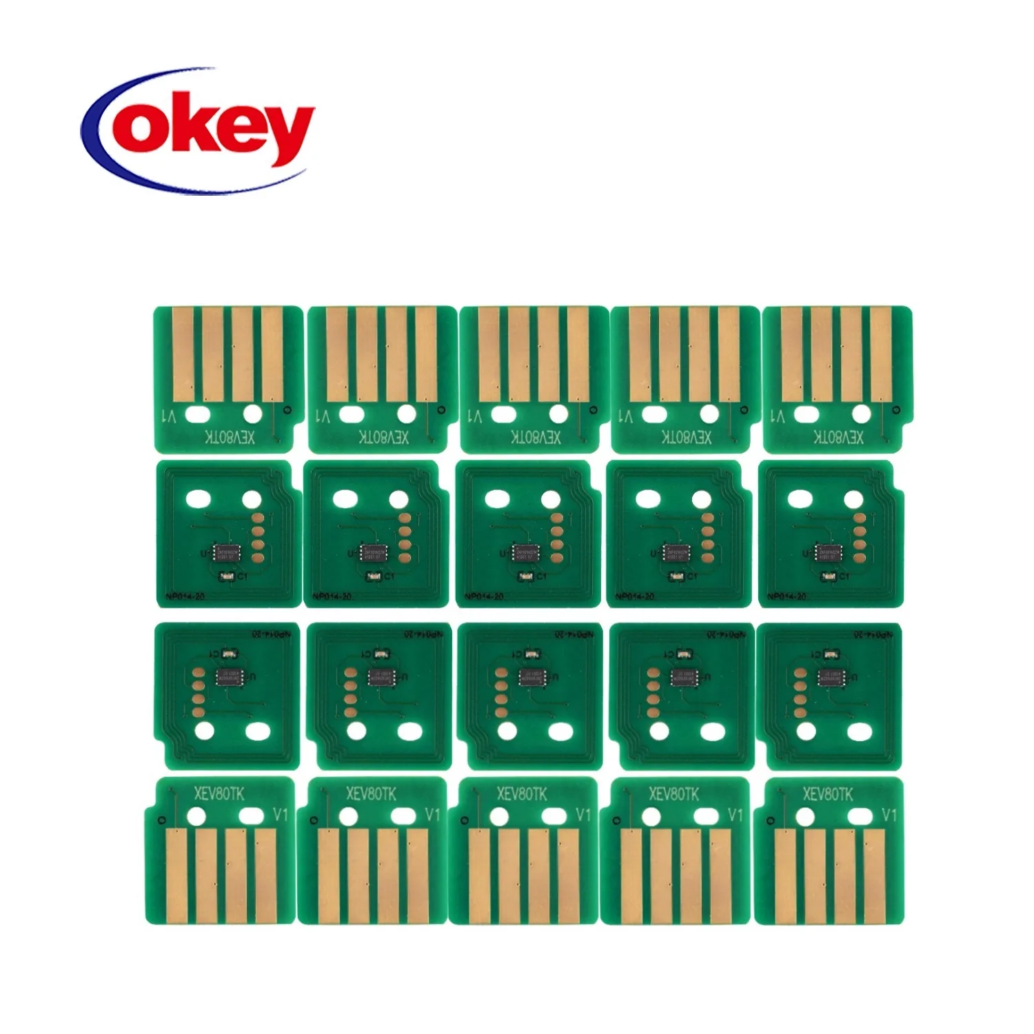 20pcs Toner Chip For Xerox WorkCentre 7120 7125 7220 7225 Cartridge 006R01457 006R01460 006R01459 006R01458 Drum Chip 013R00657