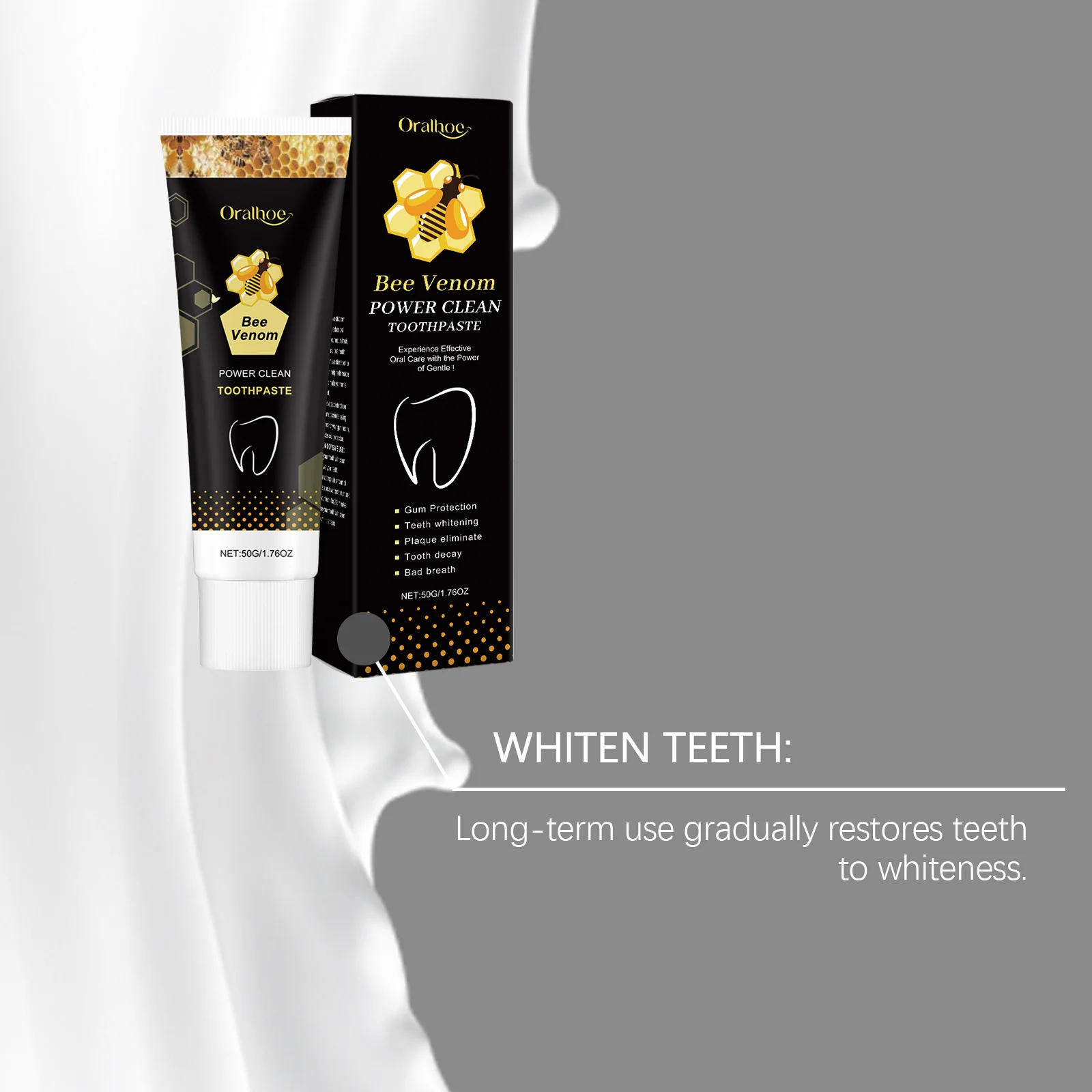 Teeth Health Product, Toothpaste for Repair Cavities, Remove Stains Tartar, Protect Gum, Reduce Odor
