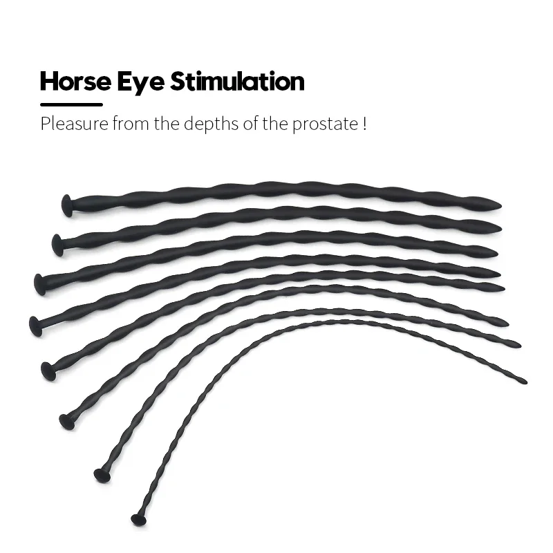 Male Urethral Sounds Penis Plug Silicone Horse Eye BDSM Stick Urethral Masturbator Adult Stick Dilator Sex Toy penis sex toys