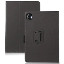 Premium PU Leather Folio Tablet Case with Magnetic Cover and Folding Stand for Acer Iconia Tab V10 (Black)