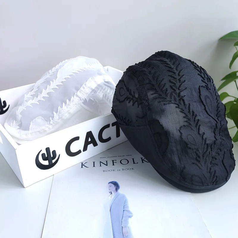 Women's Cotton Newsboy Cap Ivy Gatsby Style Beret Hat for Driving Hunting Outdoor Daily Use Adjustable Size 55-61cm