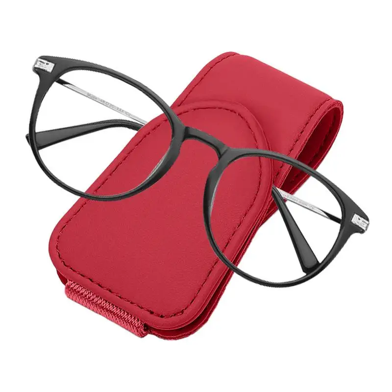 

Car Glasses Case Holder Sunglasses Case Car Glasses Box Leather Sun Visor Eyeglasses Stand Fastener Car Clip Card Ticket Holder