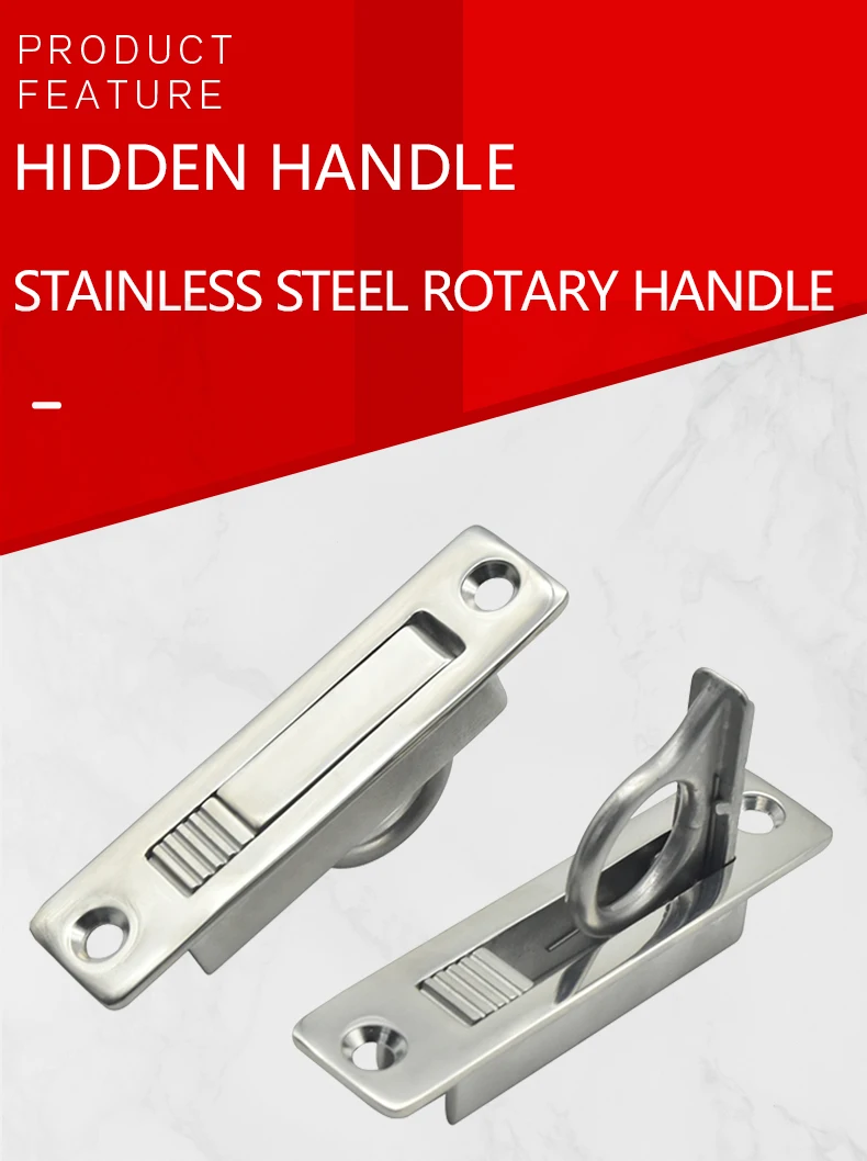 Description Picture 2 of itemInvisible Cabinet Drawer Handle Rotating Zinc Alloy Hidden Grip Pulls Handles Hardware for Cabinet, Wardrobe, Tatami and Drawer