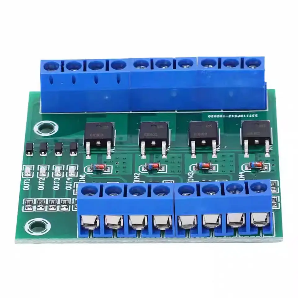 MOS FET 4 Channels Pulse Trigger Switch Controller PWM Input Steady For Motor LED 4 Way 4ch Diy Electronic Module image 3