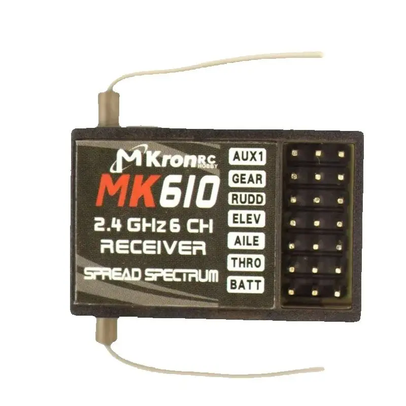 Récepteur RC DSM2 MK610 6CH 2.4GHz Ultra-Léger 4.4g Compatible Spektrum