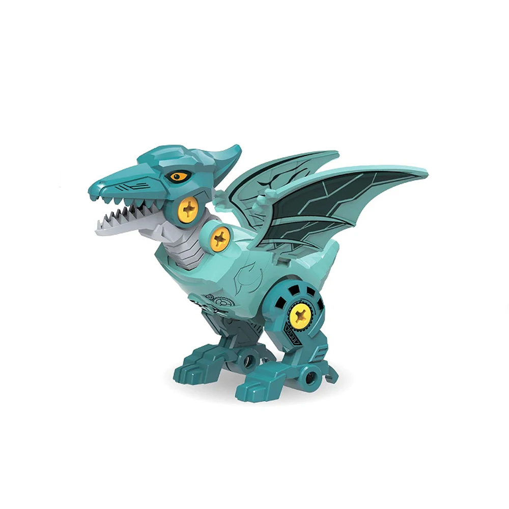 5 IN 1 Children Assembly Dinosaur Transformation Dino Robot Constructor Screw DIY Set Blocks Disassembly Screwdriver Model Toys