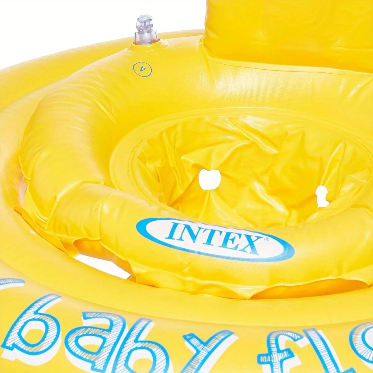 Yellow Round Cross Seat Ring Underarm Ring Infant Children Sitting Inflatable Swimming Toy