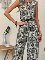 Ladies Fashion Elegant Print One-Piece Dress Elegant Style Print Design Single-Piece Women's Dress