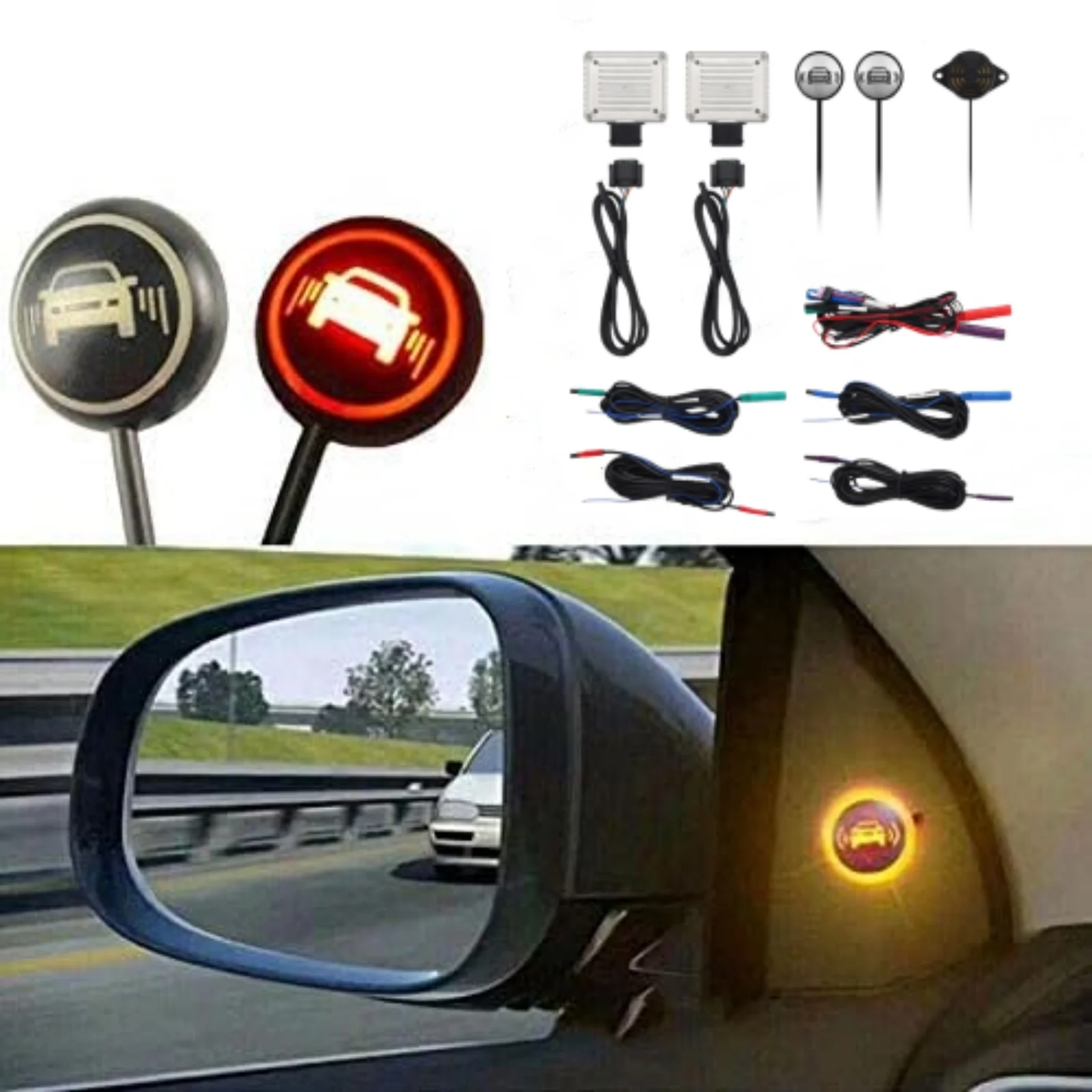 Universal Millimeter Wave Radar BSD Blind Spot Detection System for Parking Sensor Kit,LED Parking Sensor Kit,Parking Sensor,Blind Spot Monitoring Assist