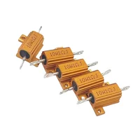 RX24-10W Gold aluminum shell resistor  40R 43R 45R 47R 48R 50R 51R 56R 60R 250R 120R 750R 25K 62 ohms - Image 2