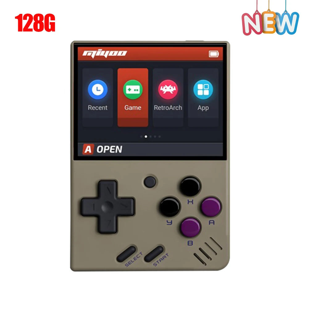 Miyoo Mini Pocket Video Game Consoles Retro Protable Player Built-In 2500+ Games with Tetris 2.8 Inch IPS Screen Gift for Kid 