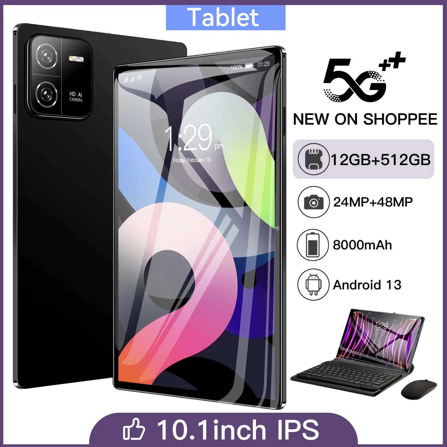 2023-NEW-10-1-Inch-Android-Tablet-Android-13-12GB-512GB-Deca-Core-8 ...