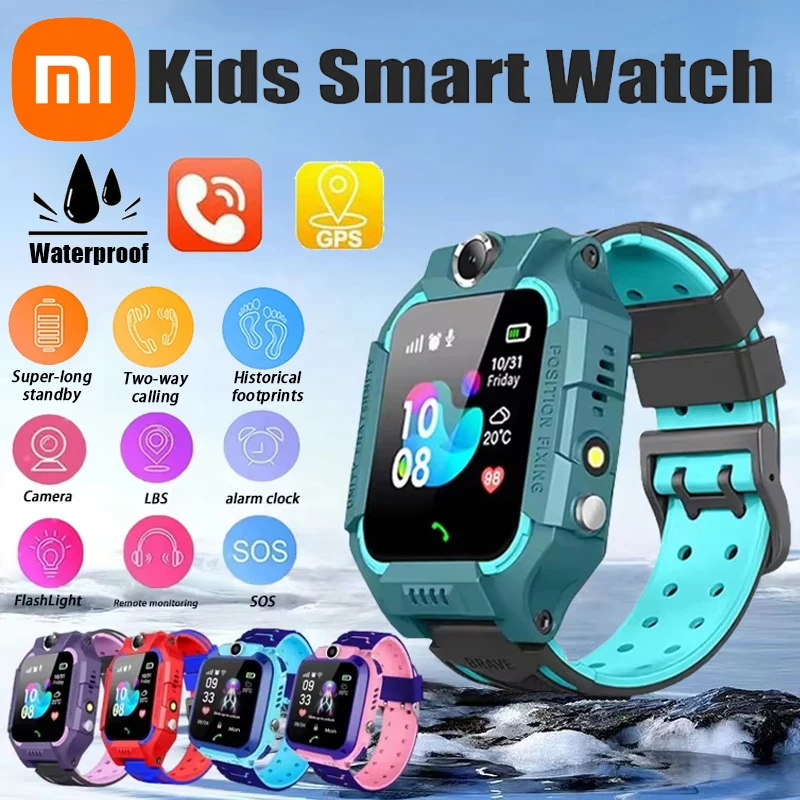 Xiaomi Kids 4G Smart Watch SOS GPS Location Sim Card Call Child SmartWatch Camera Waterproof Boys Girl Gift For Ios Android 2025