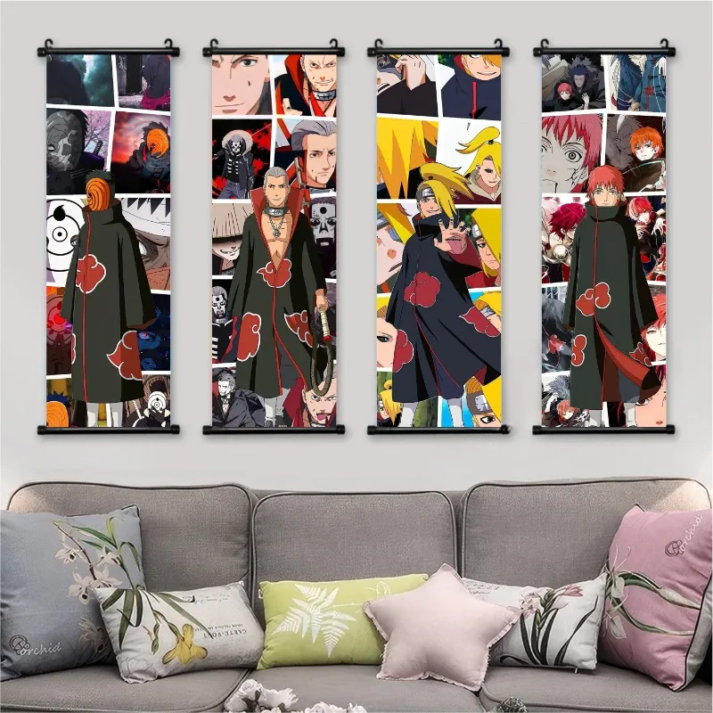 Limited Edition High-Definition Naruto Scroll Poster - AI Anime Character Oil Painting