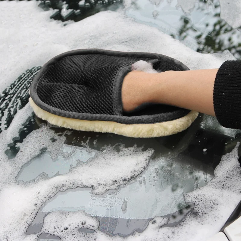 Microfiber wool soft auto car washing glove cleaning car cleaning glove motorcycle washer care paint wash care tools car cleaning gloves microfiber car mitt microfiber cleaning gloves microfiber washing gloves microfiber gloves