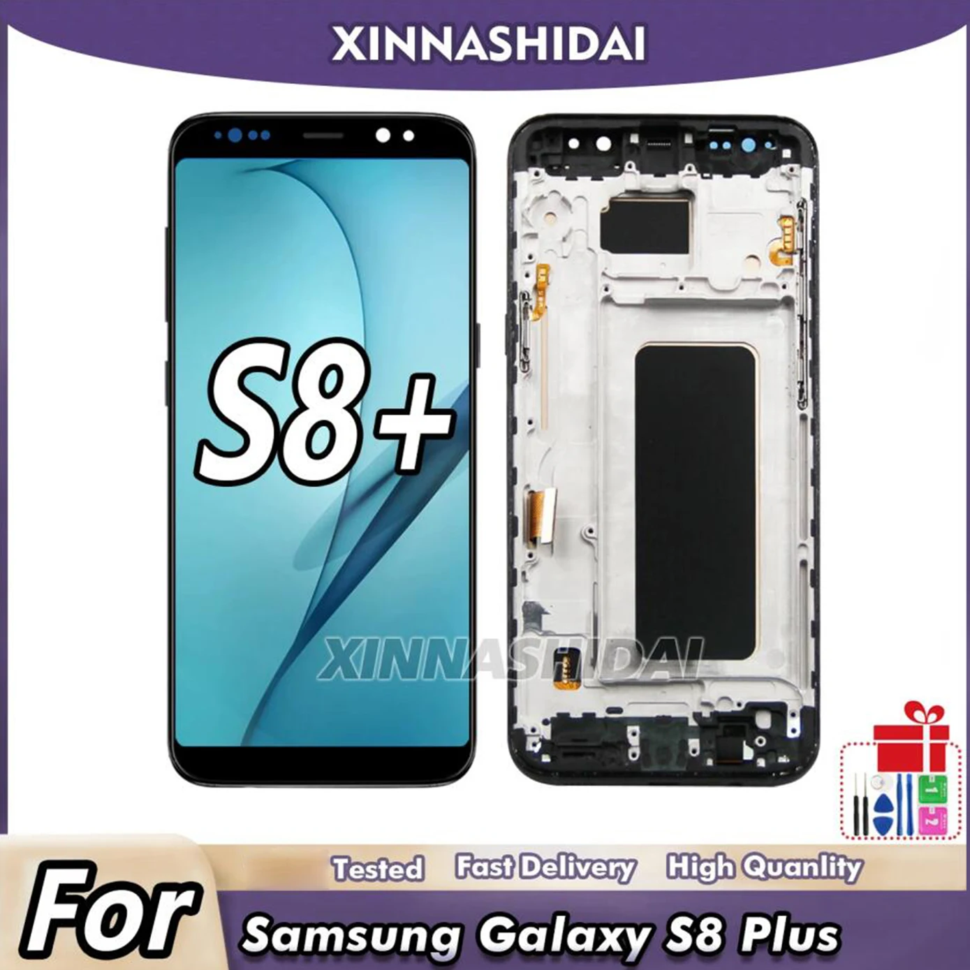 TFT-LCD-Display-para-Samsung-Galaxy-S8-Plus-Touch-Digitizer-Assembly-Pe ...