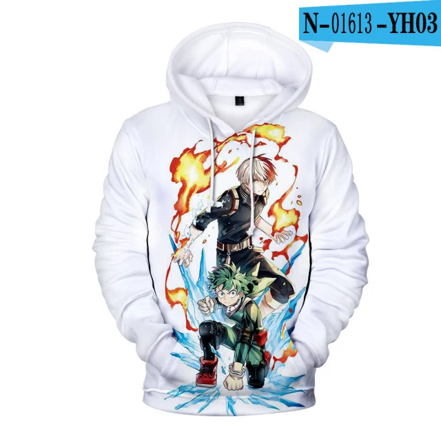 

NEW Anime My Hero Academia Hoodies Sweatshirts 3D Cartoon Hoodies Teenage Boys/girls All- Match Long Sleeve Autumn Winter