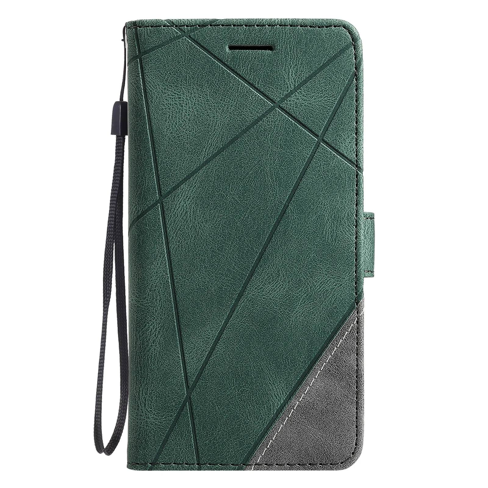 Leather Flip Wallet Case with Card Slot and Magnetic Closure