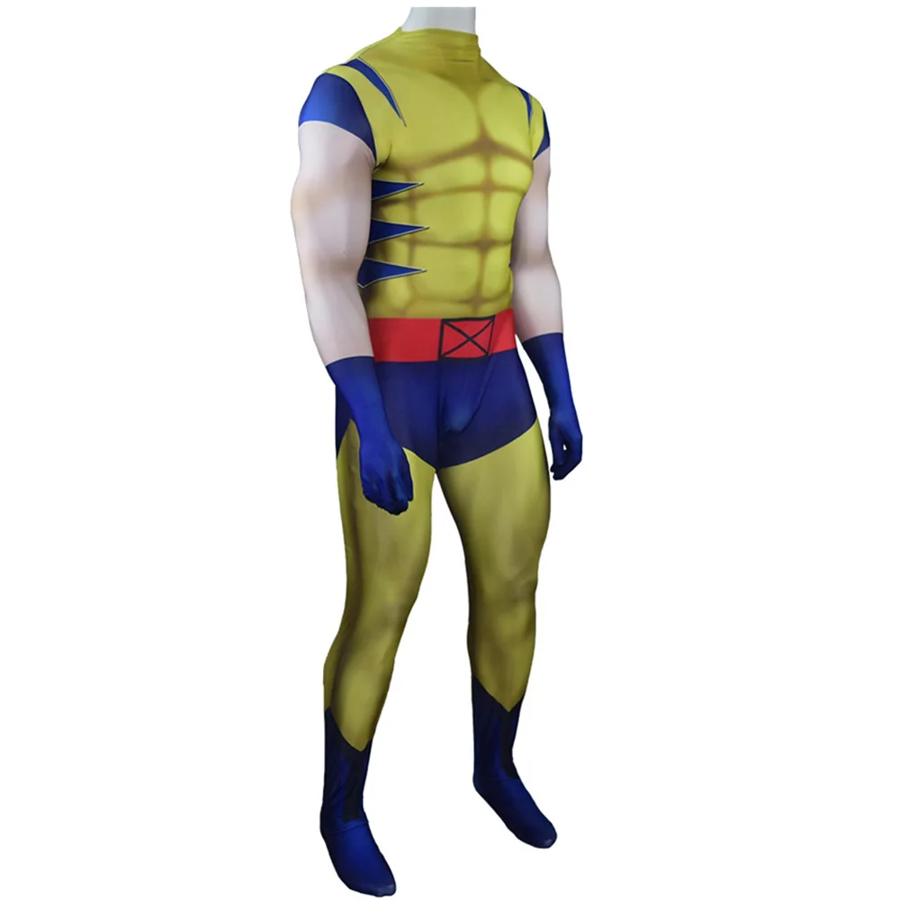 Marvel-Inspired Wolverine Spandex Bodysuit Cosplay Costume for Adults and Kids