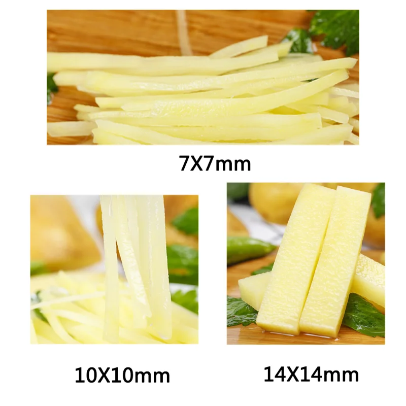 

French Fry Cutter Stainless Steel +3 Blades Size, Parts Potato Chips Fries Machine Accessories s