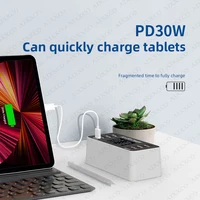 65W PD Charger Fast Charger For Laptop Tablet iPhone 15 14 Type C Charger With 2.4A USB Phone Charger 3