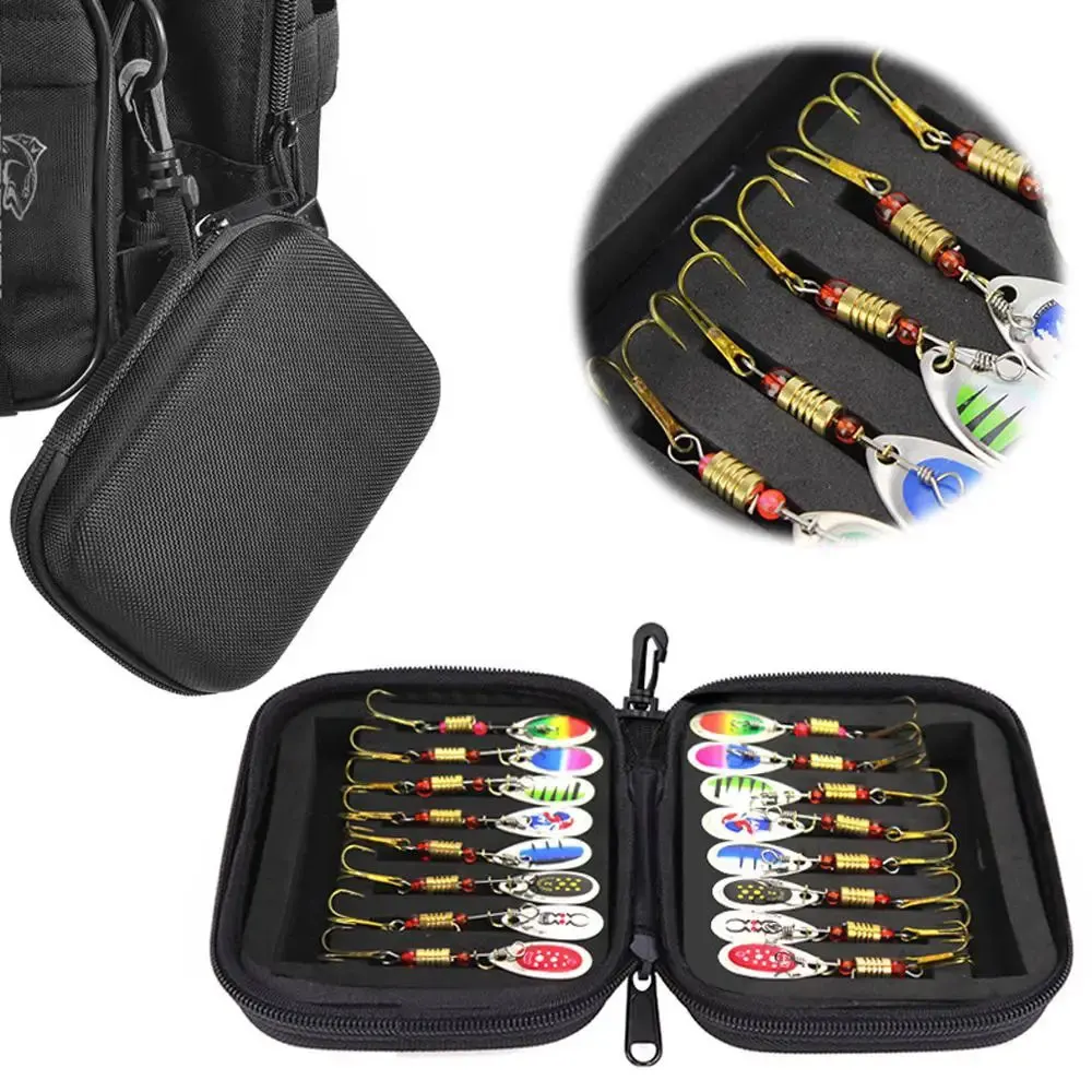 16pcs Metal Spoon Spinner Trout Fishing Lure Set Wobblers Fishing Spoons Bait Crankbaits for Pike Crochet Kit Artificial Baits