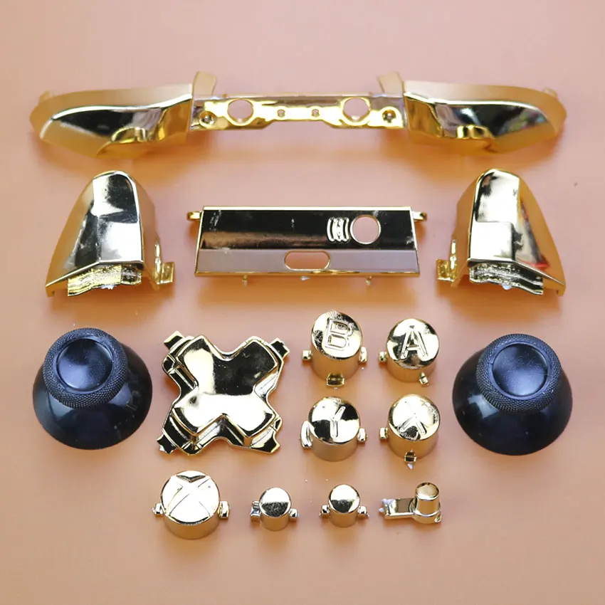 JCD 아날로그 조이스틱 캡 Dpad ABYX 키 RB LB 범퍼 RT LT 트리거 버튼 모드 키트, 마이크로소프트 Xbox One S 슬림 X 컨트롤러용