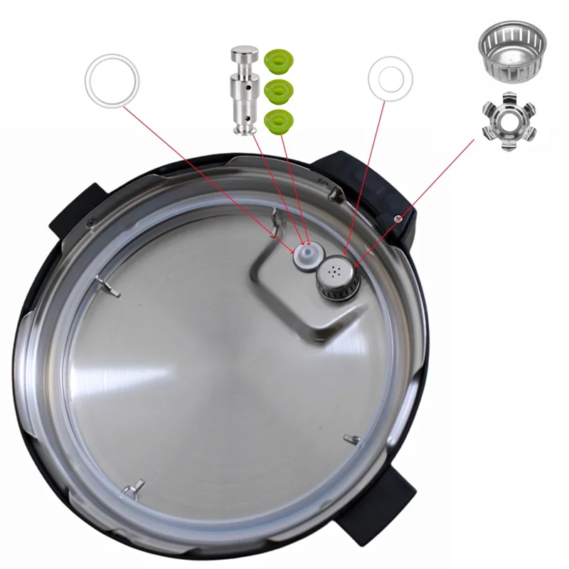 Replacement Parts For Instant Pot Duo/Duo Plus 5, 6 Qt, IP-DUO50, IP-DUO60 And IP-Duo Plus 60, Include Sealing Ring