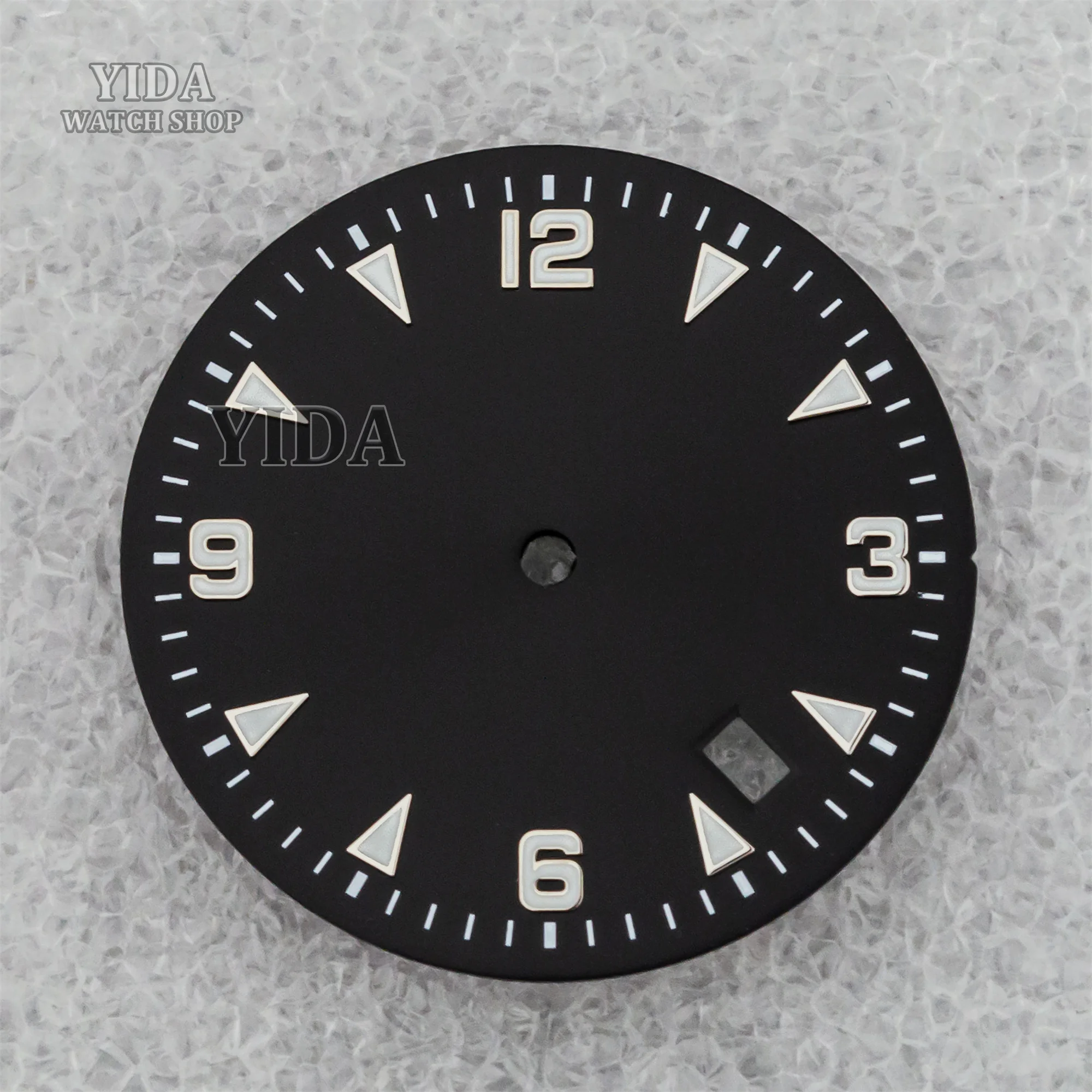 Green Luminous Watch Dial - 32MM Replacement for Automatic Movement Watches