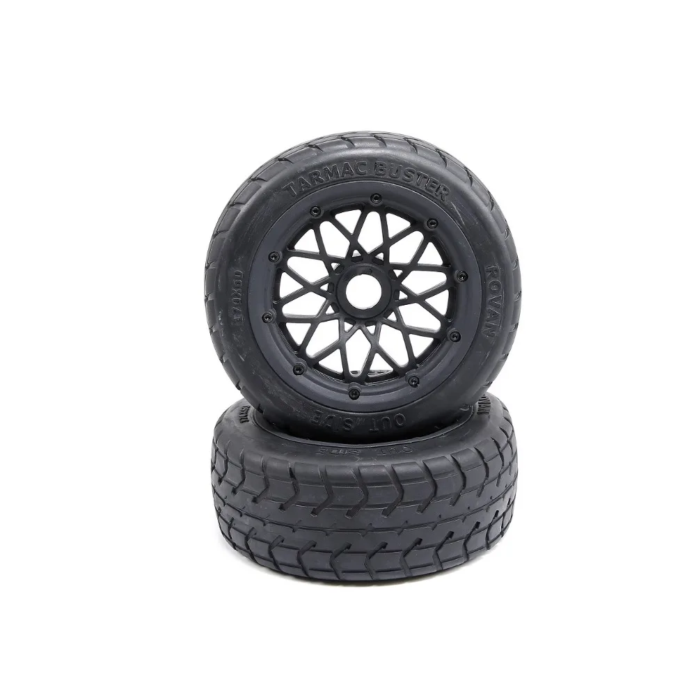 1/5 Scale Baja 5B Road Wheel and tires thicker Tarmac Buster tires-Front 85446 FOR HPI KM RV BAJA 5B SS