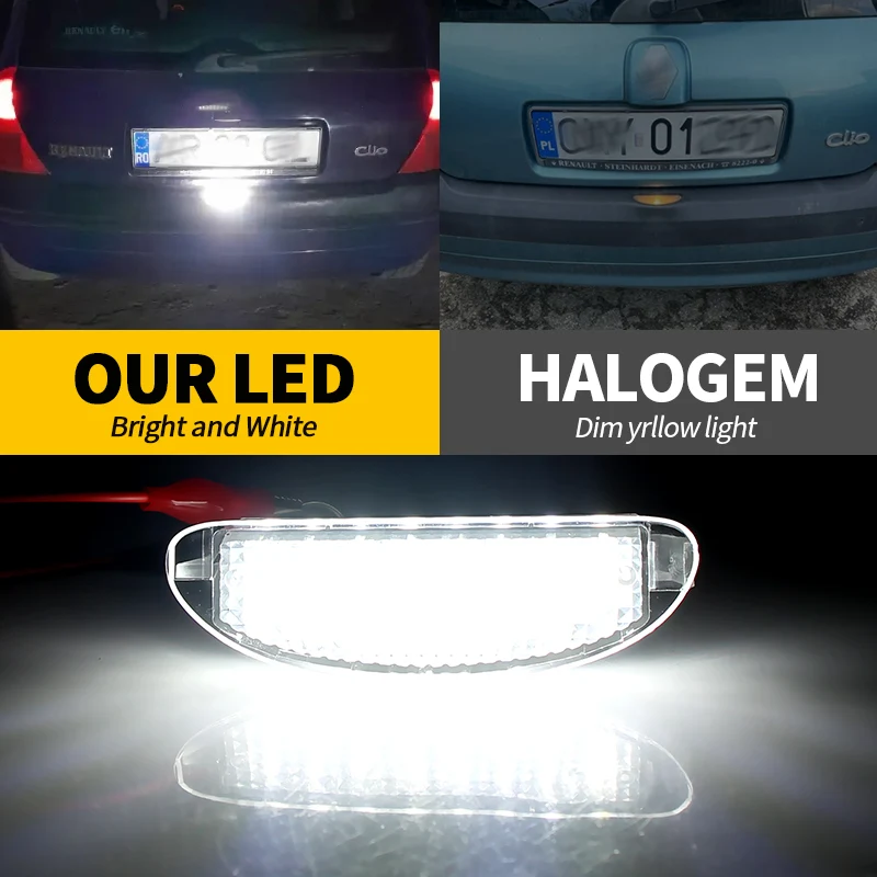 Akozon Luce Targa Fendinebbia Posteriore Per Clio II 1998-2005 | Sostituto 7700410754 - 3