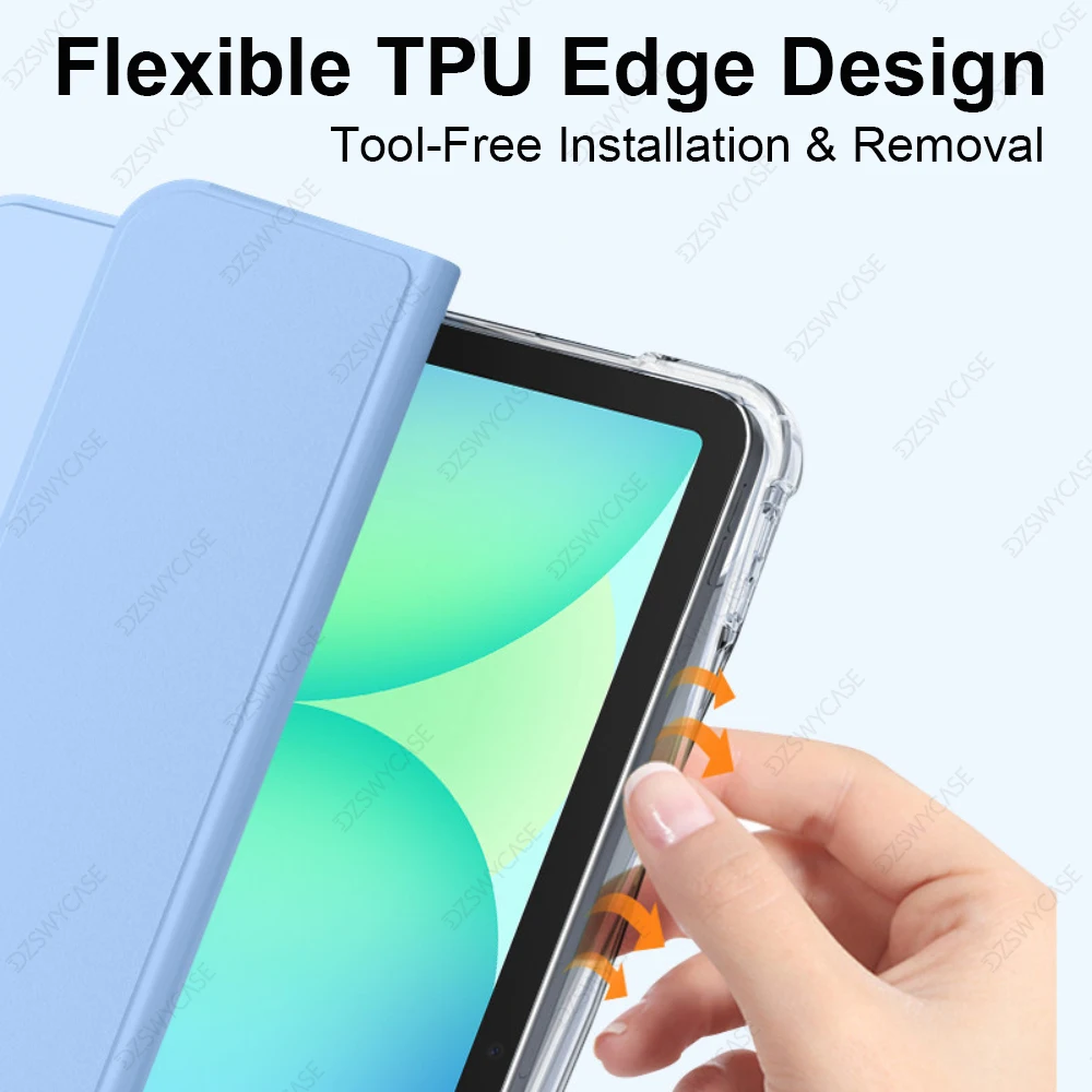 Transparent Clear Hard Tablet Case - Durable Protective Back Cover