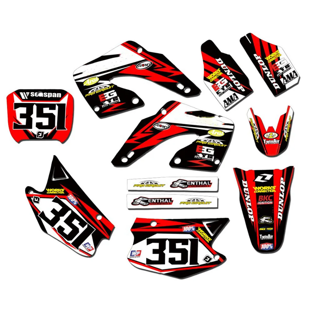 FLU Designs PTS4 Graphics Honda CR125 CR125R CR250 CR250R 2000 2001 F R