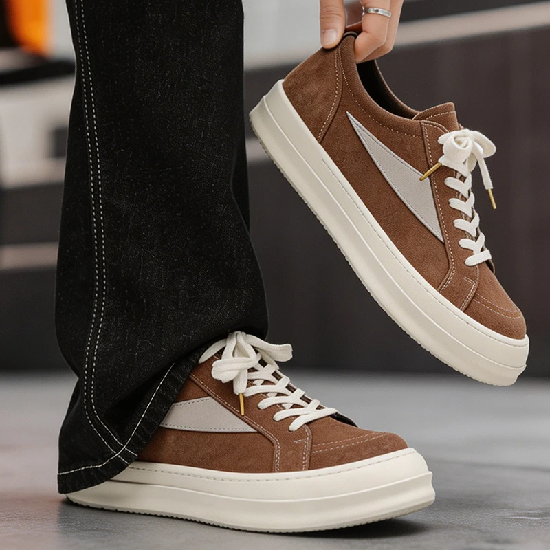 New Arrival Mens Platform Male Sneakers Stylish Vulcanized For Man Hot Sale Casual Footwear Skateboard Shoes_voghion.com