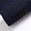 Blazer New Men's Fashion Business Solid Color British Style Professional Work Groom Wedding Dress Best Man Blazer Jacket 5