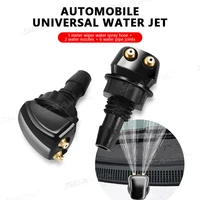 SEAMETAL Car Windshield Wiper Washer Spray Nozzle Dual Hole Hose Wiper Water Jet Adjustable Spray Nozzle Connector Washing Kit 2