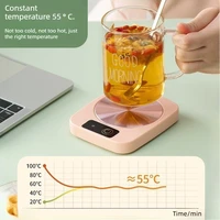 Chauffe-tasse intelligent 55 degrés, prise EU/US 220V/110V, tapis chauffant isolant, sous-verre chauffant pour lait, café, bureau, thé, usage domestique 2