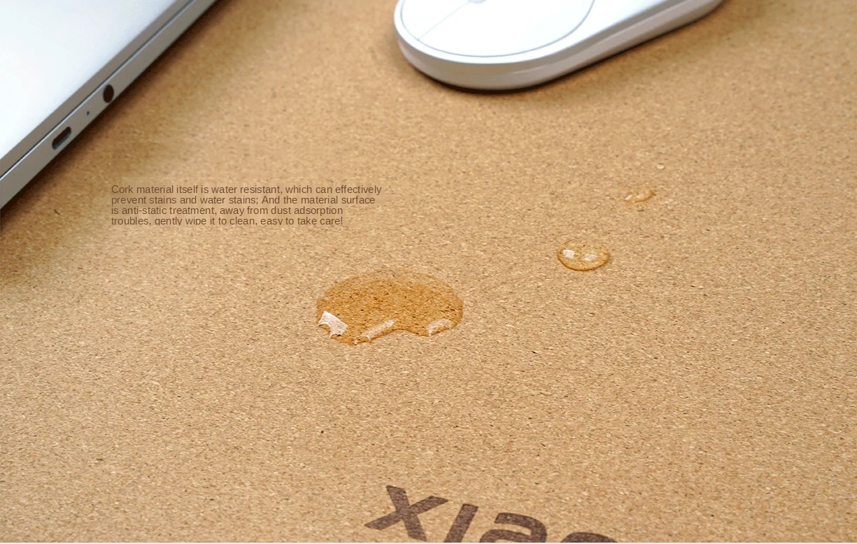 Mouse Pad Gaming Mousepad Xiaomi Large Natural Cork Desk pad Anti-slip waterproof desk mat Protector keyboard for PC