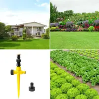 360° Garden Sprinkler Rotation Irrigation Watering System Automatic Agriculture Lawn Farm Greenhouse Spray Nozzle Tool 4
