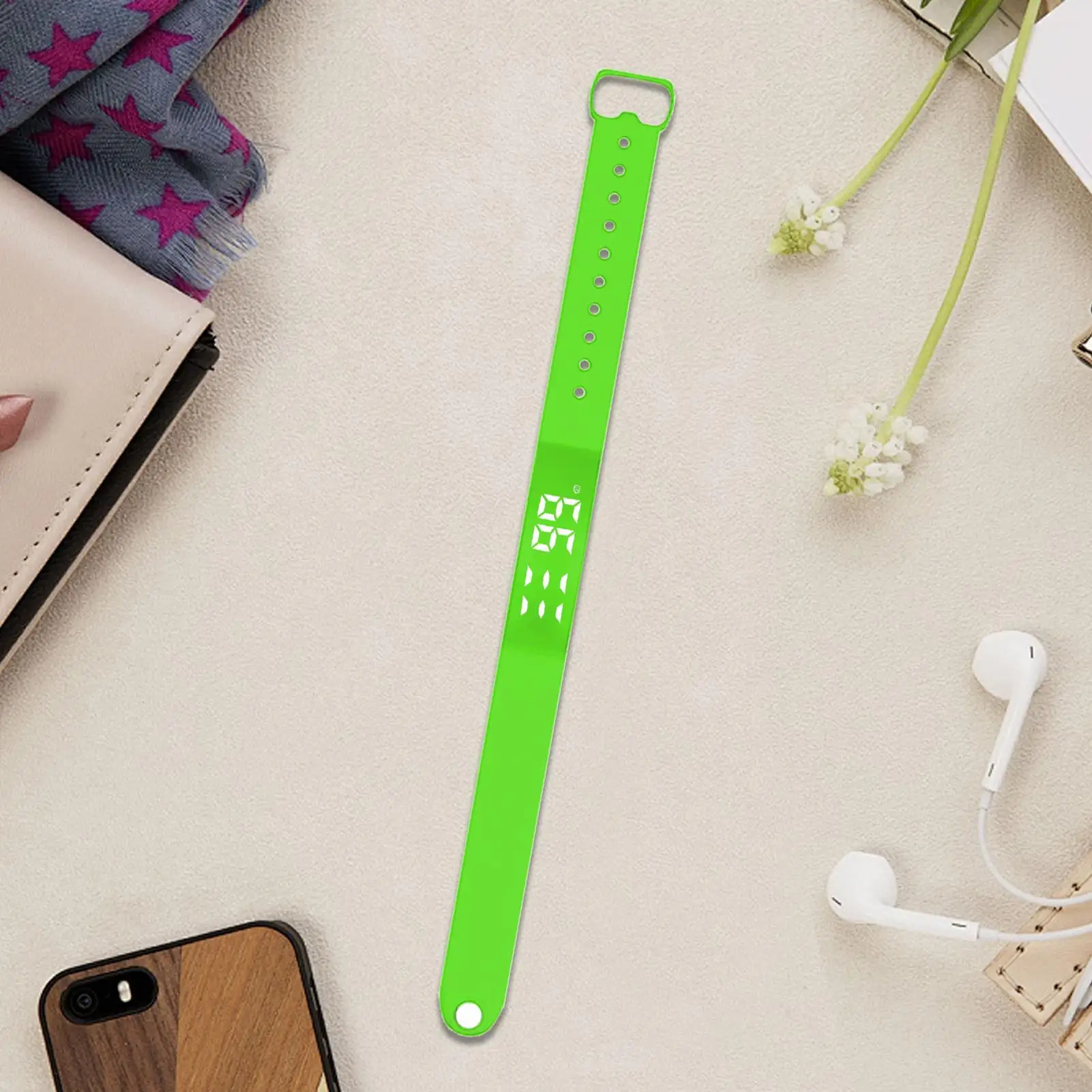 Silent Alarm Wristband Silent Bracelet With Timer Heavy Sleepers Clock Watch 8 Alarms For Adults Kids Couples Daily Sleep Travel