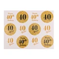 Gold sticker 40