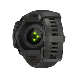 Sports Silicone Replacement Wristband Bracelet for Instinct Tactical (Black)