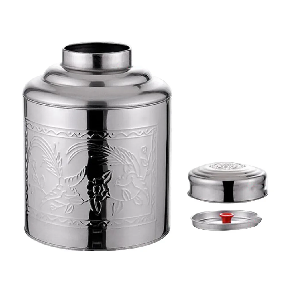 

Tea Bag Storage Vacuum Food Containers Leaf Wrapping Canister Loose Sealed Jar Airtight Decorative